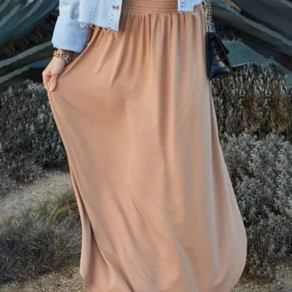NWT NINEXIS Camel Maxi Skirt - XL - Picture 3 of 6